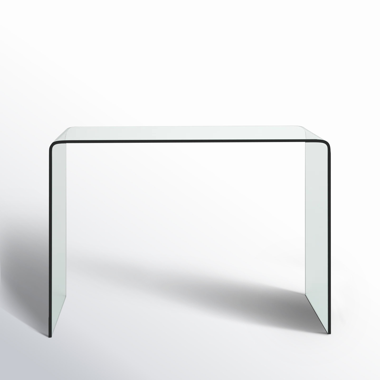 50" Writing Desk, Clear, 30" H x 43.29" W x 21.69" D