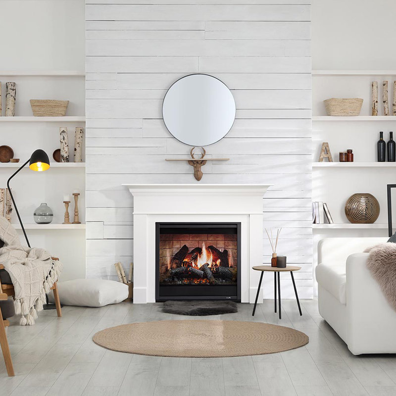 SimpliFire Inception 36" Electric Fireplace with Folio Decorative Front