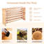 Whitinsville Solid Wood Wine Bottle Rack Brown