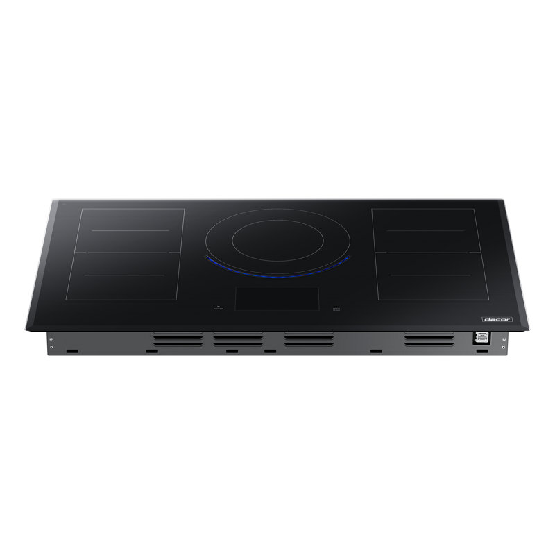 Contemporary 36" Induction Cooktop with 5 Elements and VirtualFlame