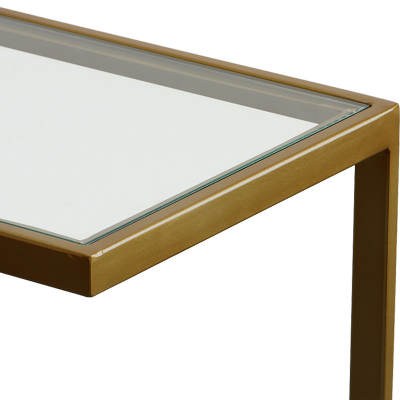 Duponta Glass Top End Table