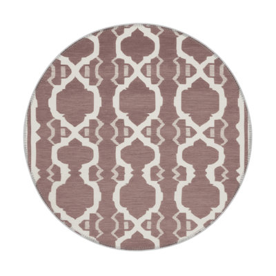 Tapis brun intérieur et extérieur Trellis