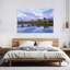 Cityscape With Arch Bridge Over River, Saskatoon, Saskatchewan, Canada Contemporary Architecture City Wall Art-1185492867