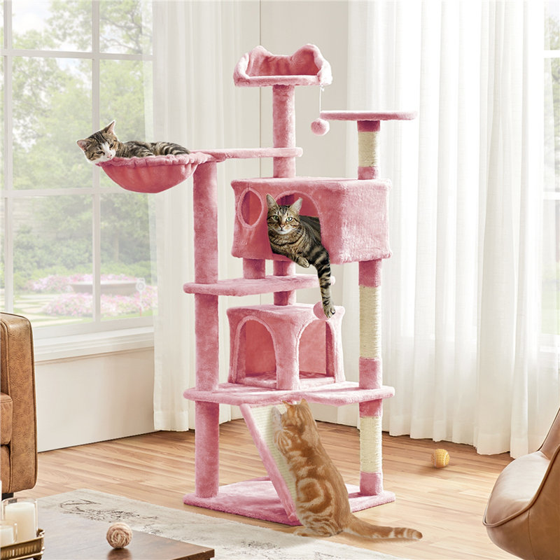 146cm H Cat Tree, Pink