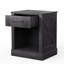 Table de chevet moderne avec tiroir et tablette de rangement Laughter, brun-1035972202