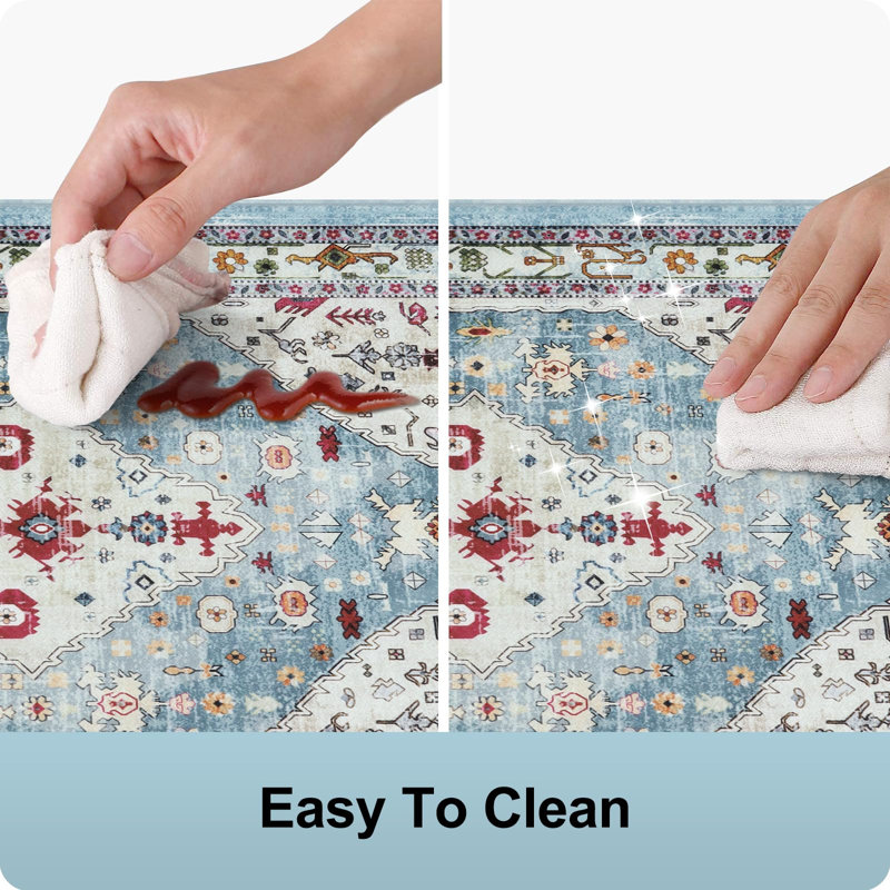 Tapis de cuisine anti-fatigue imperméable, Turquoise