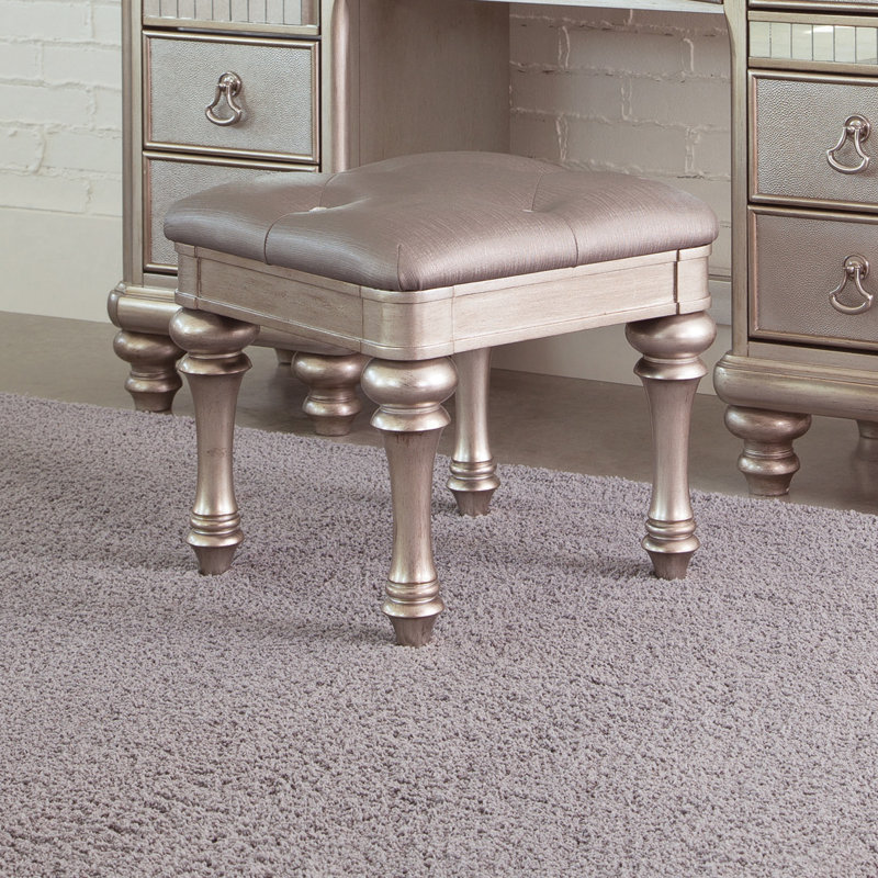 Solid + Manufactured Wood Accent Stool