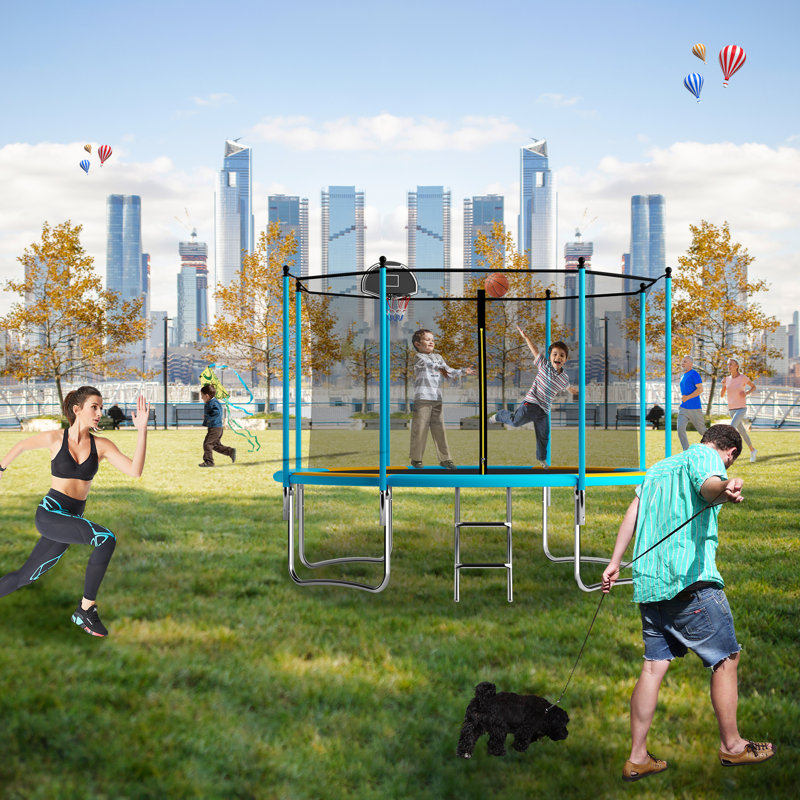 EvoNet Trampoline, Blue/Orange