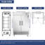 Réfrigérateur commercial de 54 po à 2 sections et 2 portes en acier inoxydable