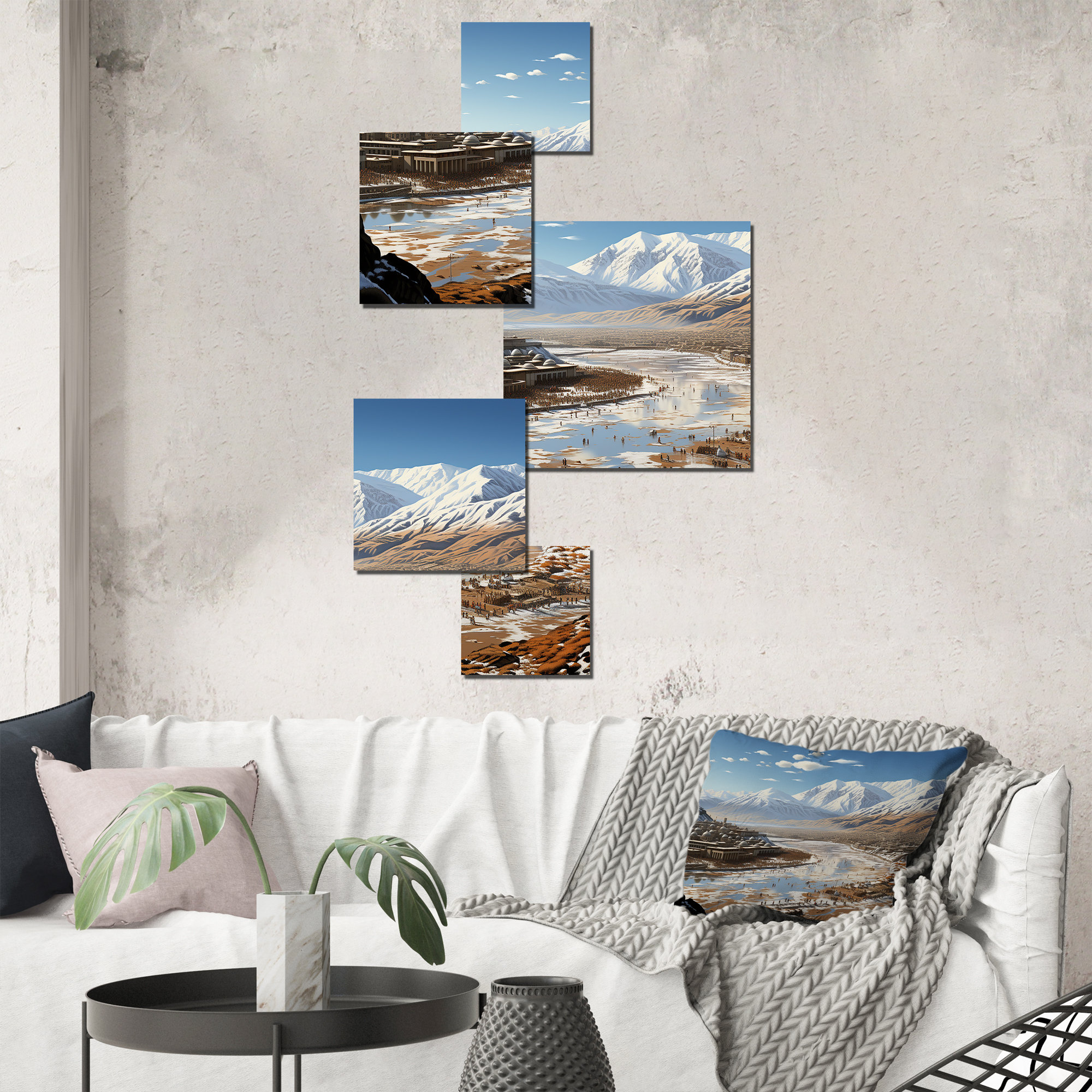 Millwood Pines Hajj Pilgrimage II Islam Square Wall Art Set Of 5 millwood-pines-hajj-pilgrimage-ii-islam-square-wall-art-set-of-5
