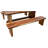 Twining 6 - Person Teak Wood Patio Dining Set with Rectangular Table