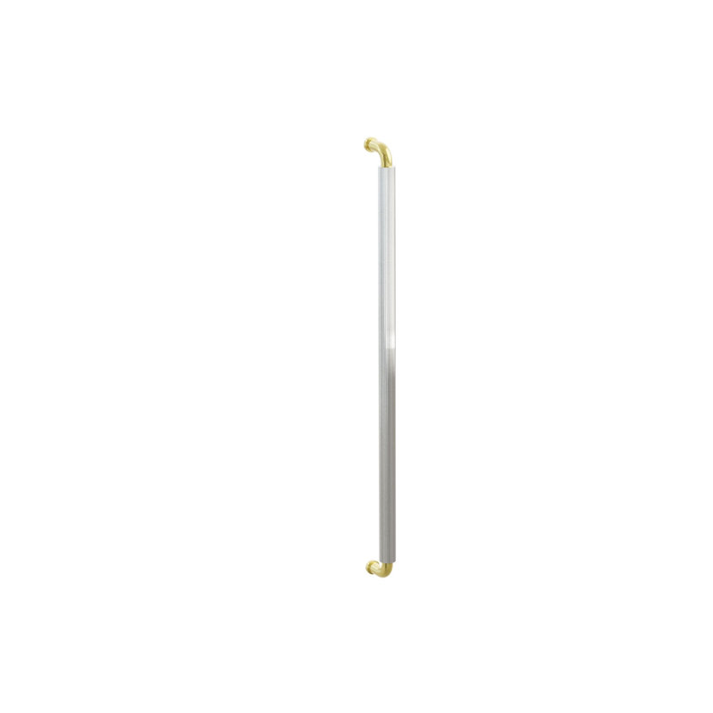 Poignée électroménager Emtek, Laiton non laqué / nickel poli