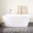 Hibiscus Rectangular Acrylic Soaking Tub with Integrated Drain, Overflow and Tap Deck