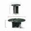 Ensemble de 2 tables basses gigognes en marbre naturel vert