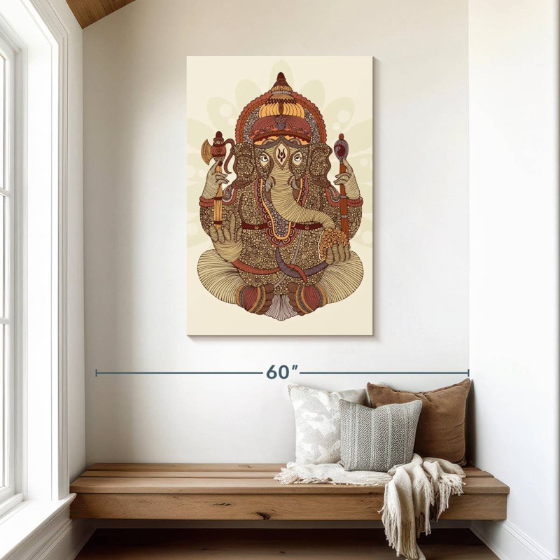 Ganesha à motif Adella, H 45 po x l 30 po