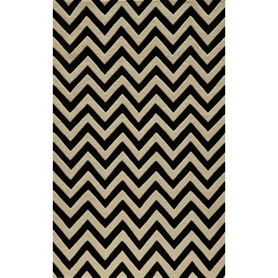 Delhi Hand-Tufted Black/Ivory Area Rug