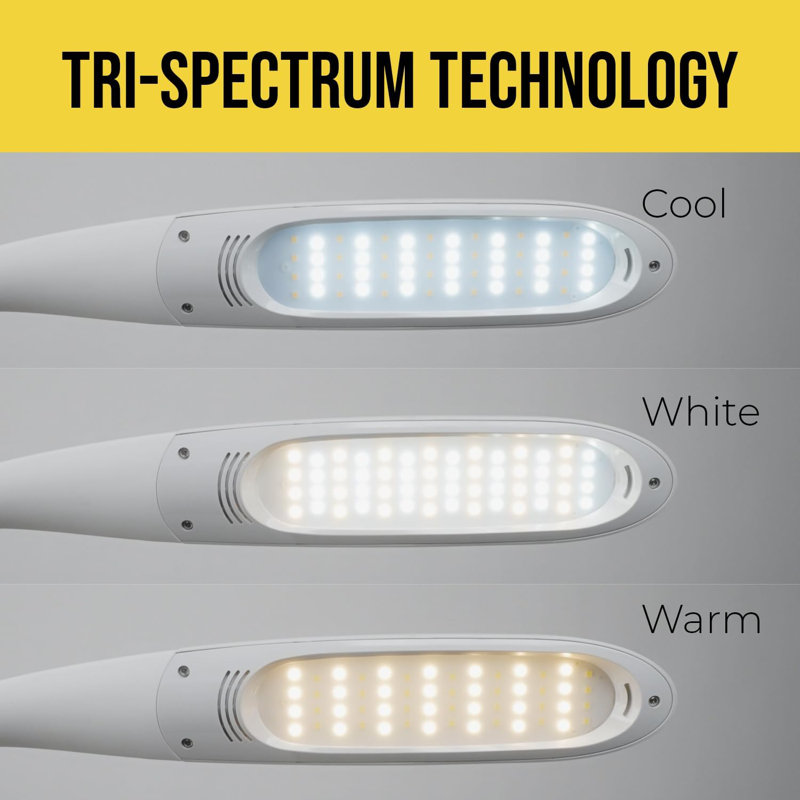 Stella Two Premium 11W Dimmable LED Desk Lamp With Color Temperature Options, Adjustable, And Remote Control