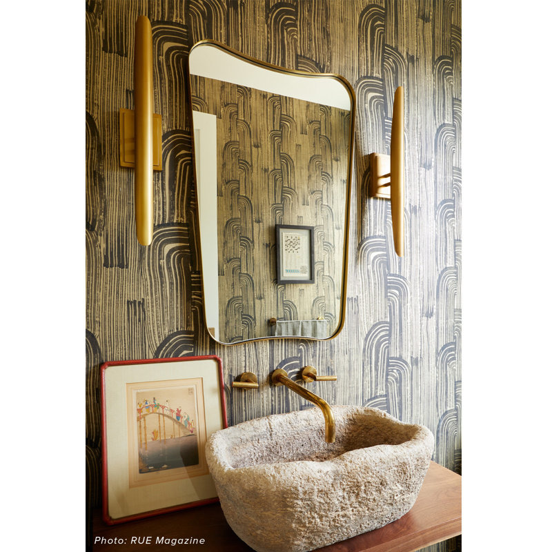 Redford 2 - Light Armed Sconce, Natural Brass