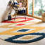 Tapis géométrique en laine touffeté fabriqué à la main Deyoung-1288651062