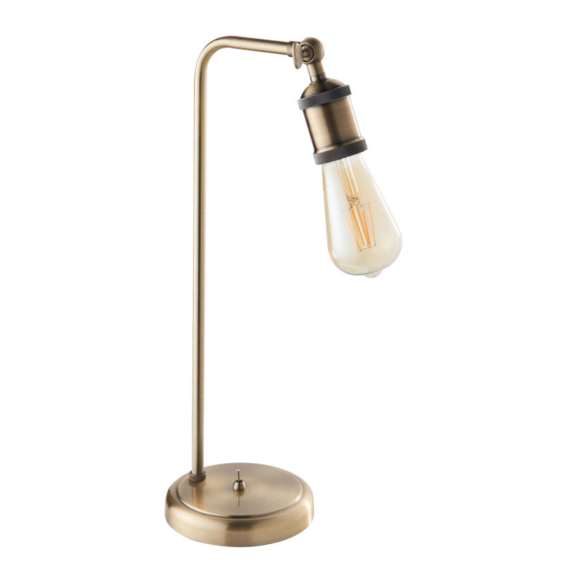 Jurupa Valley 45.3Cm Antique Brass Adjustable Table Lamp