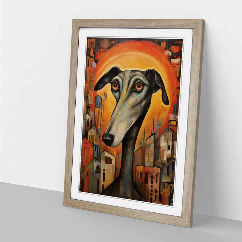 Greyhound Orphism No.2 - Framed Print