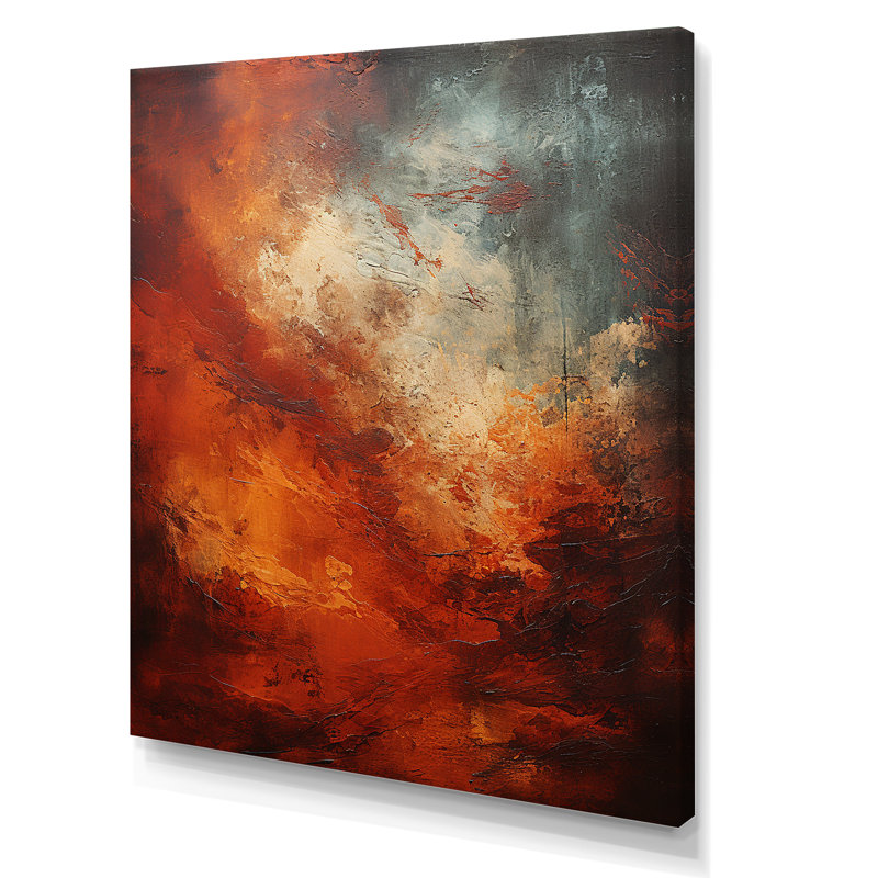 Maroon Mars Mystery Planète I sur toile, Toile tendue, H 44 po x l 34 po x P 1,5 po