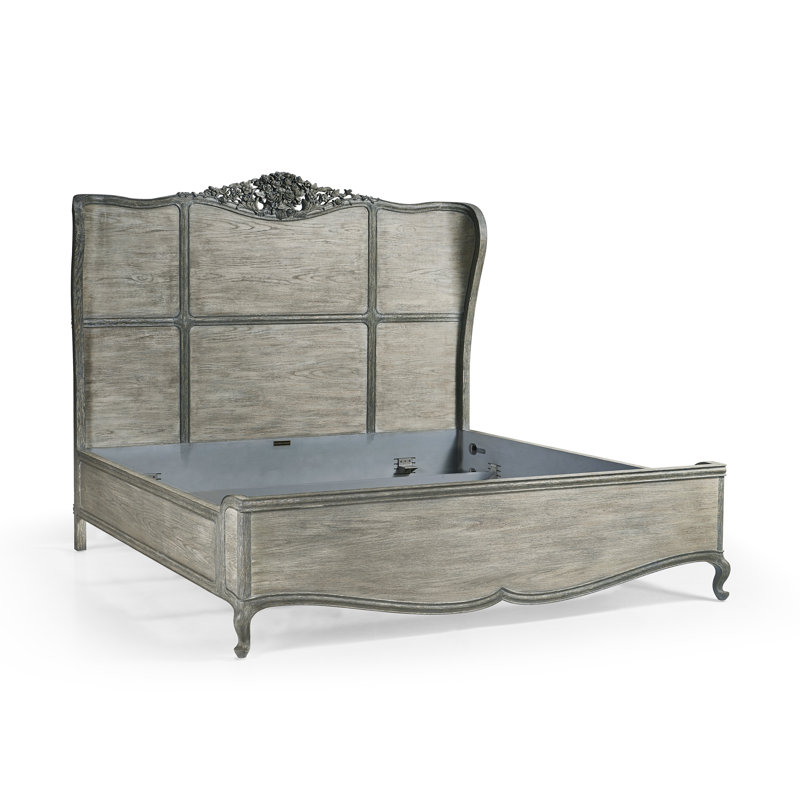 Arlingham Solid Wood Wingback Bed