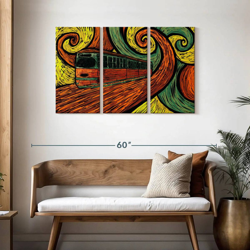 Abstract Tram Journey, 28" H x 45" W