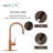 Pull Down Kitchen Faucet with Single Handle and Deck Plate-70944585