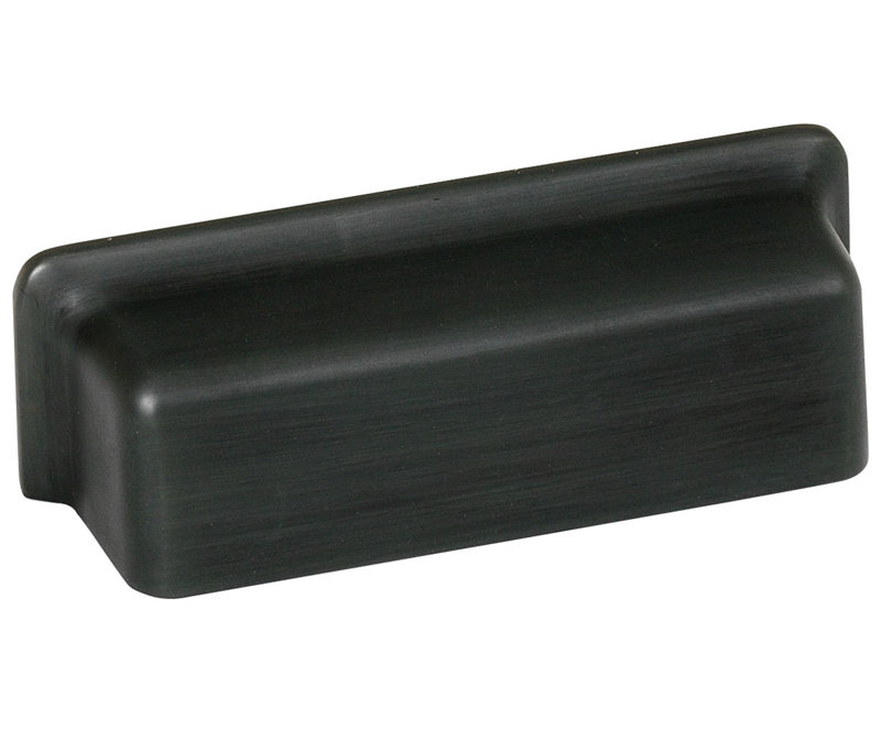 Bronze Modern Cup Pull with Mounting Hardware