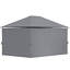 Pavillon de jardin extérieur Outsunny avec parois latérales amovibles