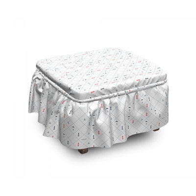 Box Cushion Ottoman Slipcover
