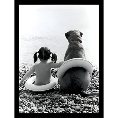 " Girl With Dog Cute Friendship "