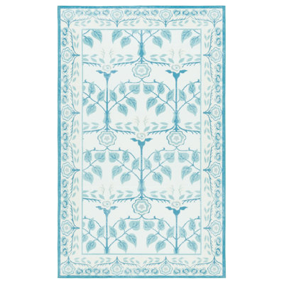 Msrw 182 Performance Machine Washable Floral Rug