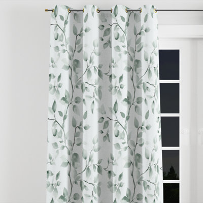 Country Farmhouse Room Darkening Curtains - Floral Banan Grommet Curtain - 1 Panel