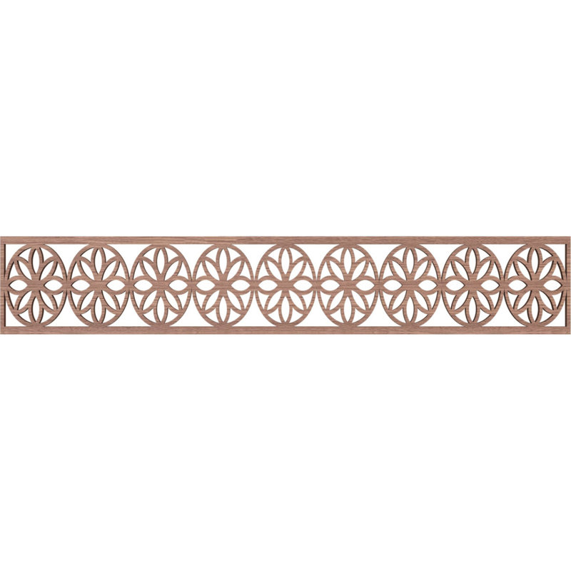 Moulure Blume, Noyer, H 8 po x l 46,625 po x P 0,375 po