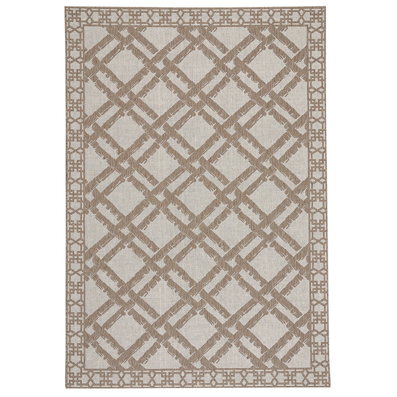 Kohut Geometric Indoor / Outdoor Rug, Rectangle 3'11" x 5'6"