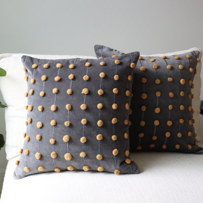 Housse de coussin en coton