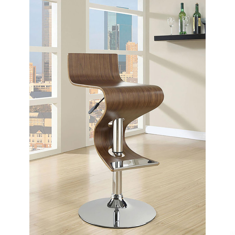 S-Shaped Adjustable Bar Stool