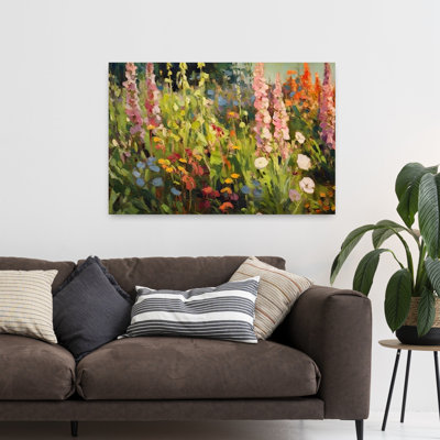 Pink Hyacinth Abstract Contemporary Wall Art