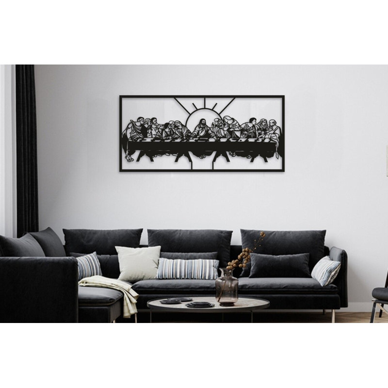 Handmade Traditional Plants & Flowers Wall Decor on Metal, 69cm H x 32cm W x 2cm D