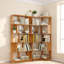 Ensemble de bibliothèques en chêne foncé peu encombrantes, style moderne en MDF pour la maison