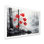 Bianchina, forêt monochrome rouge minimaliste II - forêt, art mural