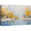 Forêt abstraite «Golden Reflections Autumnal Waterfront» sur-99142409-99142410