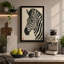 Zebra Study Japandi - Wrapped Canvas-319380659-319380660