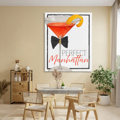 Perfect Manhattan Cocktail Canvas, design by Lorenzo Collective