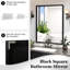 Miroir de meuble-lavabo rectangulaire noir 36X24inch - structure en alliage d'aluminium-1581423628-1581423624