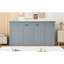 Lit escamotable simple, peut être plié dans une armoire, gris