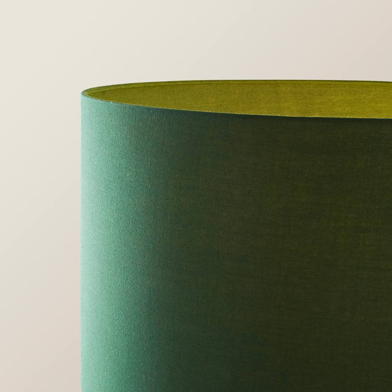 Arialdo 157cm Traditional Floor Lamp, Green, Light Wood