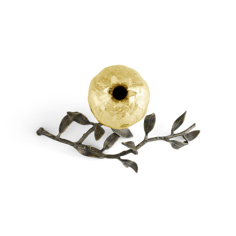 Pomegranate Handmade Brass Table Vase